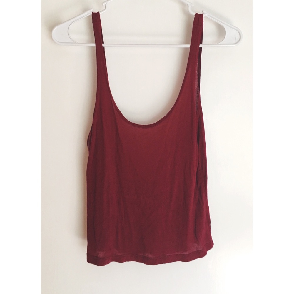 Oxblood Crop Tank